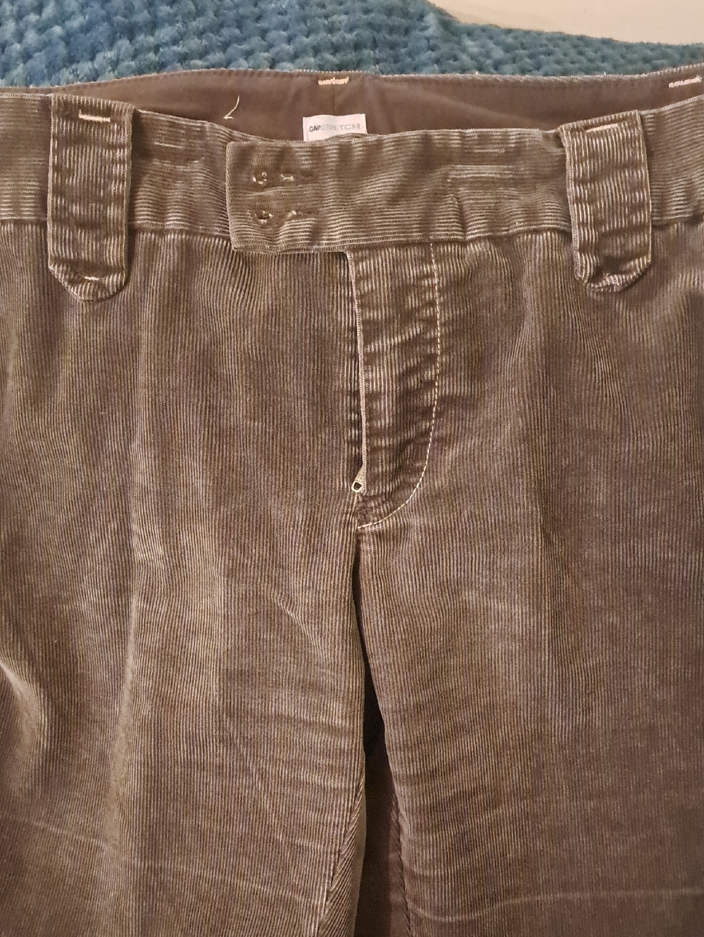 Women's Stretch Corduroy Pants in Olive Brown - Comfortable Everyday Wear